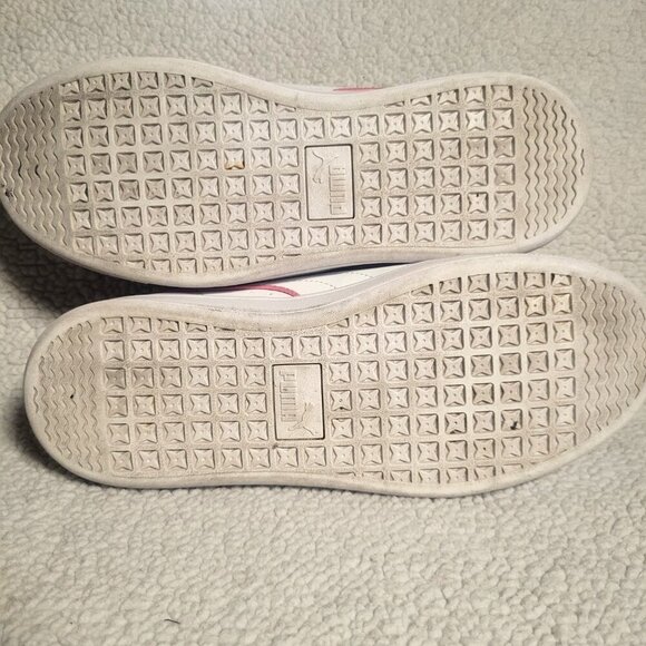 PUMA Vikky v2 White Synthetic Leather w/ Color Striping Sneakers - Size 6.5 - 7 - Picture 8 of 9